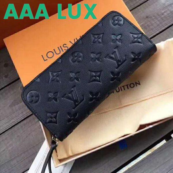 Replica Louis Vuitton LV Women Clémence Wallet in Supple Monogram Empreinte Leather 4