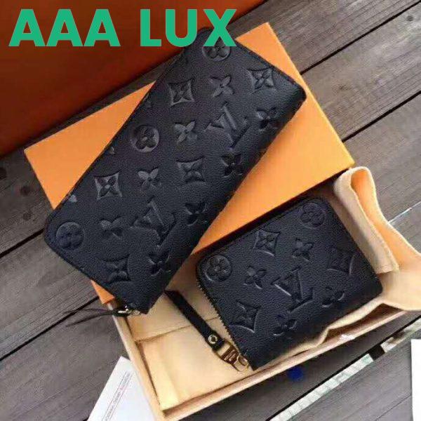 Replica Louis Vuitton LV Women Clémence Wallet in Supple Monogram Empreinte Leather 5