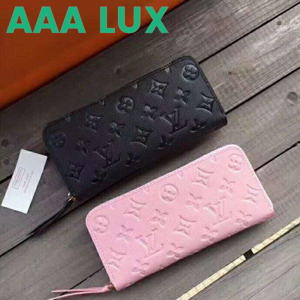 Replica Louis Vuitton LV Women Clémence Wallet in Supple Monogram Empreinte Leather 6
