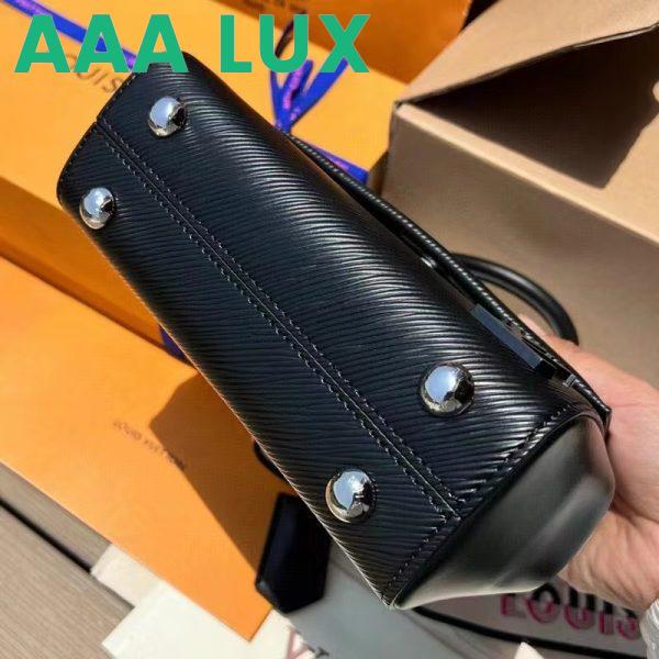 Replica Louis Vuitton LV Women Cluny Mini Handbag Black Epi Grained Cowhide Leather 7