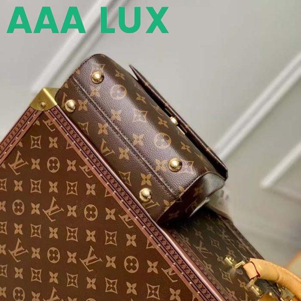 Replica Louis Vuitton LV Women Cluny Mini Handbag Monogram Coated Canvas Cowhide Leather 6