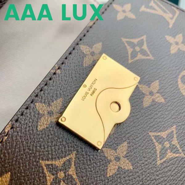 Replica Louis Vuitton LV Women Cluny Mini Handbag Monogram Coated Canvas Cowhide Leather 9