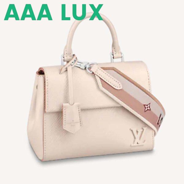 Replica Louis Vuitton LV Women Cluny Mini Handbag Quartz Epi Grained Smooth Cowhide Leather