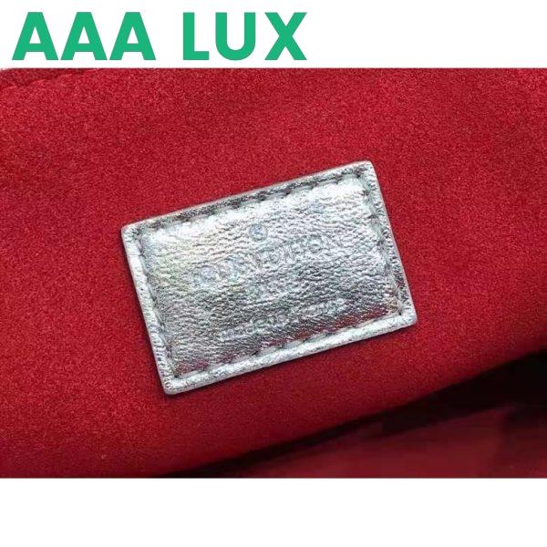 Replica Louis Vuitton LV Women Coussin BB Handbag Silver Monogram Embossed Puffy Lambskin 11