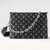 Replica Louis Vuitton LV Women Coussin MM Handbag Blue Lambskin Zip Closure 16