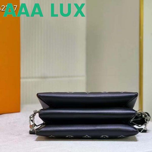 Replica Louis Vuitton LV Women Coussin MM Handbag Black Gray Lambskin 8