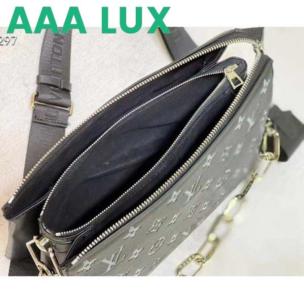 Replica Louis Vuitton LV Women Coussin MM Handbag Black Gray Lambskin 9
