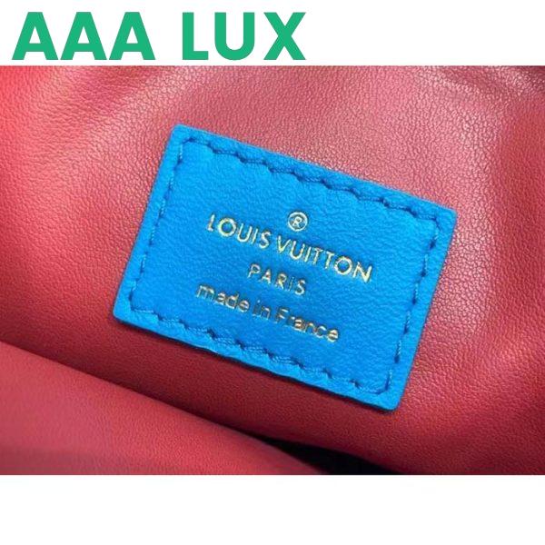 Replica Louis Vuitton LV Women Coussin MM Handbag Blue Lambskin Zip Closure 14