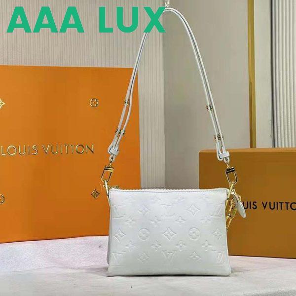 Replica Louis Vuitton LV Women Coussin PM Cream Monogram-Embossed Puffy Lambskin Calfskin 6