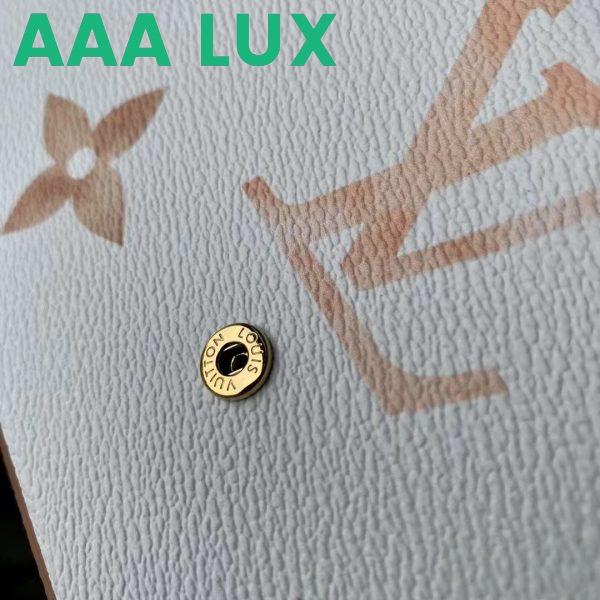 Replica Louis Vuitton LV Women Félicie Pochette Beige Monogram Coated Canvas Microfiber Lining 8