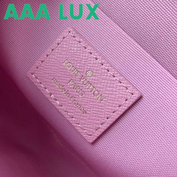 Replica Louis Vuitton LV Women Félicie Pochette Pink Brown Monogram Coated Canvas 9