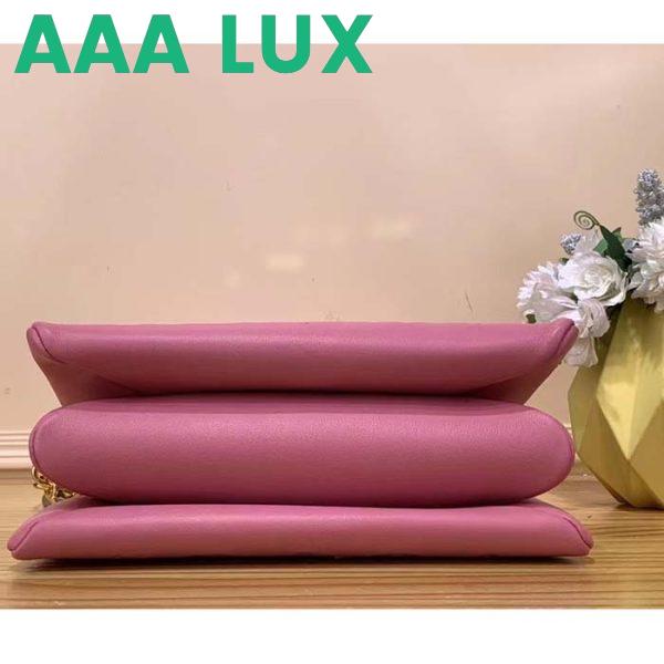 Replica Louis Vuitton LV Women Coussin PM Handbag Rose Bonbon Pink Lambskin Zip Closure 6