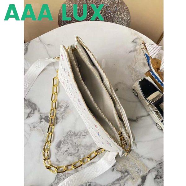 Replica Louis Vuitton LV Women Coussin PM Handbag White Lambskin Leather Zip Closure 7