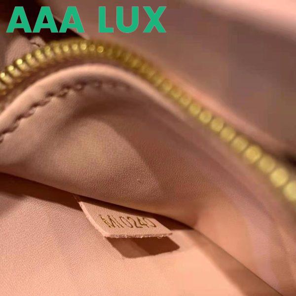 Replica Louis Vuitton LV Women Croisette Chain Wallet Magnolia Pink Damier Ebene Coated Canvas 14