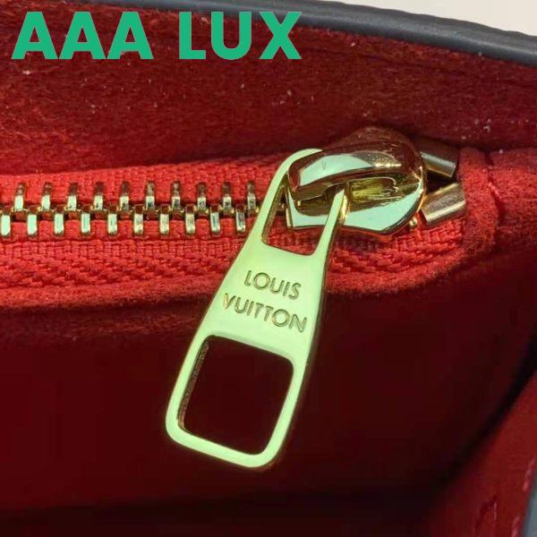 Replica Louis Vuitton LV Women Croisette Chain Wallet Scarlet Red Damier Ebene Coated Canvas 13