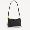 Replica Louis Vuitton LV Women Easy Pouch On Strap Black Monogram Supple Grained Cowhide
