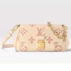 Replica Louis Vuitton LV Women Favorite Handbag Pink Monogram Empreinte Embossed Supple Grained Cowhide