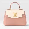Replica Louis Vuitton LV Women Lockme Ever Mini Handbag Rose Quartz Trianon Grained Calf Leather