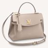 Replica Louis Vuitton LV Women Lockme Ever MM Handbag Black Soft Grained Calfskin 14
