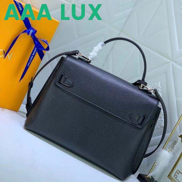 Replica Louis Vuitton LV Women Lockme Ever MM Handbag Black Soft Grained Calfskin 5
