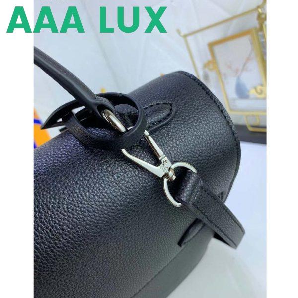 Replica Louis Vuitton LV Women Lockme Ever MM Handbag Black Soft Grained Calfskin 10