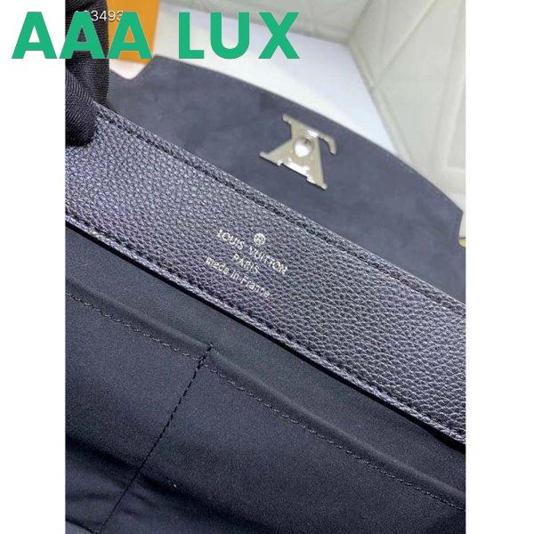 Replica Louis Vuitton LV Women Lockme Ever MM Handbag Black Soft Grained Calfskin 11