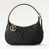 Replica Louis Vuitton LV Women Mini Moon Black Monogram Empreinte Embossed Supple Grained Cowhide Leather