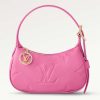 Replica Louis Vuitton LV Women Mini Moon Pink Monogram Empreinte Embossed Supple Grained Cowhide Leather