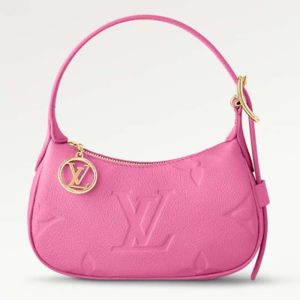 Replica Louis Vuitton LV Women Mini Moon Pink Monogram Empreinte Embossed Supple Grained Cowhide Leather 2