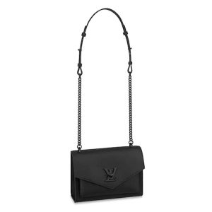 Replica Louis Vuitton LV Women Mylockme BB Soft Grained Calfskin-Black