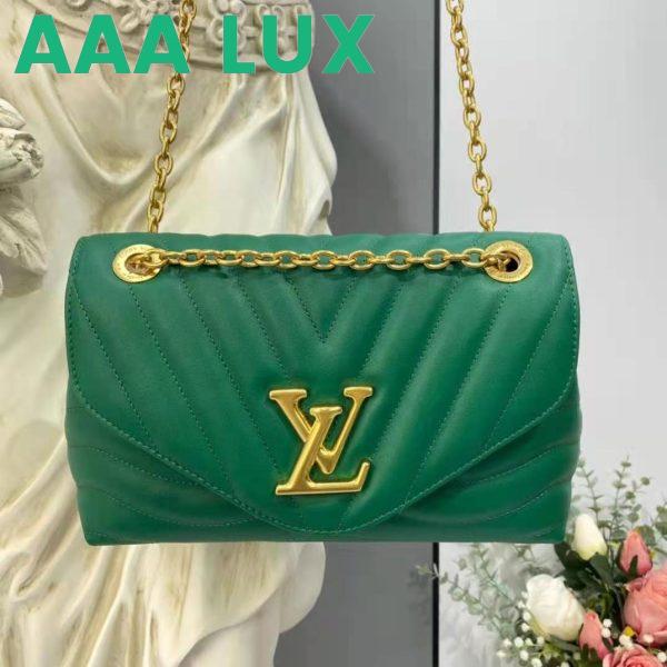 Replica Louis Vuitton LV Women New Wave Chain Bag Handbag Emerald Green Smooth Cowhide Leather 5
