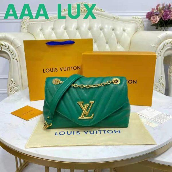 Replica Louis Vuitton LV Women New Wave Chain Bag Handbag Emerald Green Smooth Cowhide Leather 6