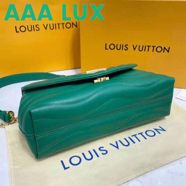 Replica Louis Vuitton LV Women New Wave Chain Bag Handbag Emerald Green Smooth Cowhide Leather 10