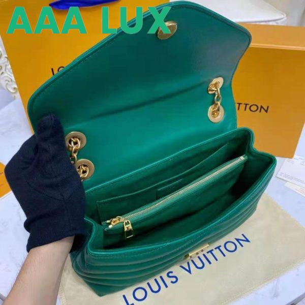 Replica Louis Vuitton LV Women New Wave Chain Bag Handbag Emerald Green Smooth Cowhide Leather 11
