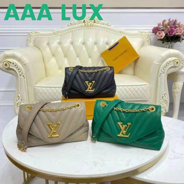 Replica Louis Vuitton LV Women New Wave Chain Bag Handbag Emerald Green Smooth Cowhide Leather 12