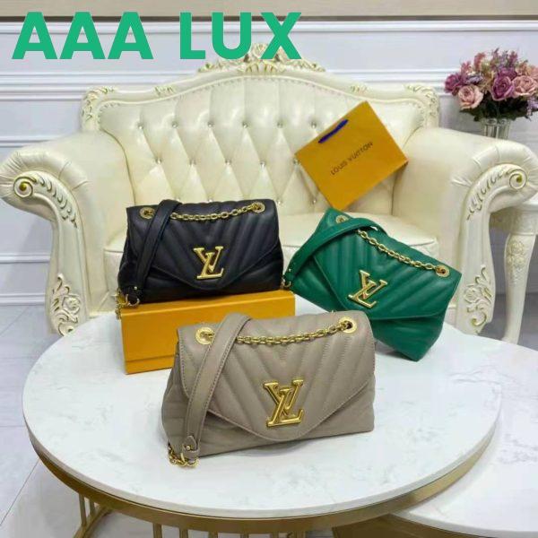 Replica Louis Vuitton LV Women New Wave Chain Bag Handbag Emerald Green Smooth Cowhide Leather 14