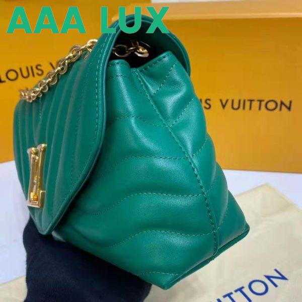 Replica Louis Vuitton LV Women New Wave Chain Bag Handbag Emerald Green Smooth Cowhide Leather 15