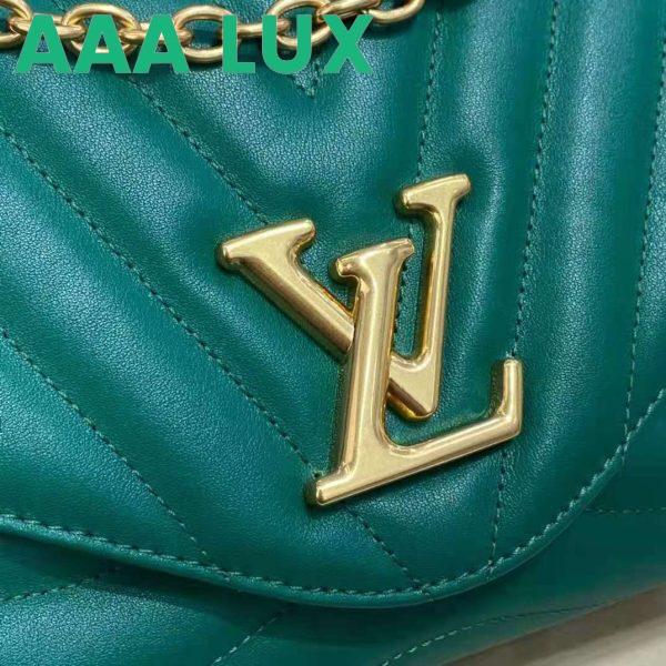 Replica Louis Vuitton LV Women New Wave Chain Bag Handbag Emerald Green Smooth Cowhide Leather 16
