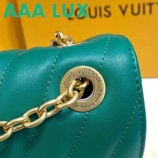 Replica Louis Vuitton LV Women New Wave Chain Bag Handbag Emerald Green Smooth Cowhide Leather 17