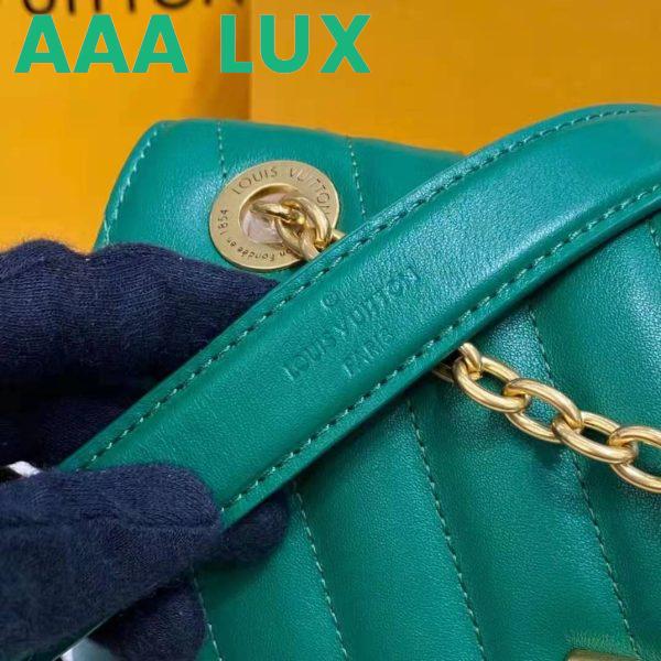 Replica Louis Vuitton LV Women New Wave Chain Bag Handbag Emerald Green Smooth Cowhide Leather 18