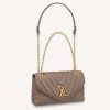 Replica Louis Vuitton LV Women New Wave Chain Bag Handbag Sandy Smooth Cowhide Leather