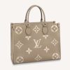 Replica Louis Vuitton LV Women OnTheGo MM Tote Bag Arizona Embossed Supple Grained Cowhide 13