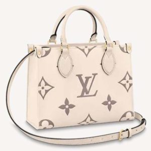 Replica Louis Vuitton LV Women Onthego PM Tote Monogram Empreinte Cowhide Leather 2