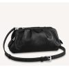 Replica Louis Vuitton LV Women Scala Mini Pouch Black Mahina Perforated Calf Leather
