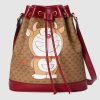 Replica Gucci GG Unisex Backpack with Embroidery Black Techno Canvas 12