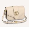 Replica Louis Vuitton LV Women Pont 9 Handbag Cream Smooth Calfskin Cowhide Leather