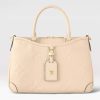 Replica Louis Vuitton LV Women Trianon PM Bag Cream Embossed Grained Cowhide Leather