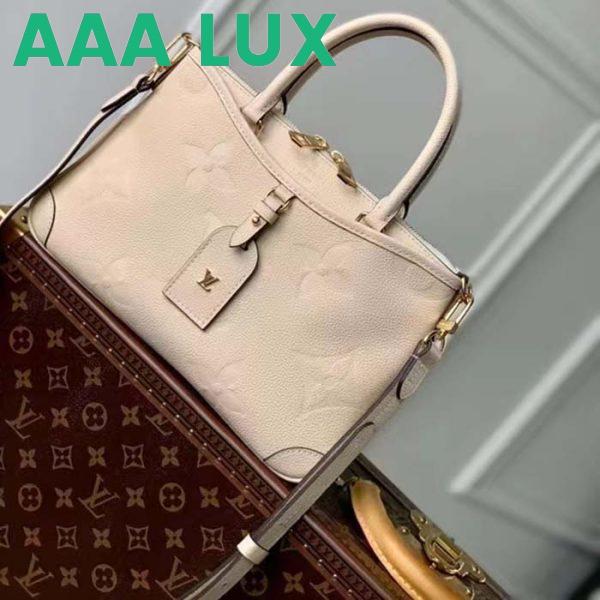 Replica Louis Vuitton LV Women Trianon PM Bag Cream Embossed Grained Cowhide Leather 3