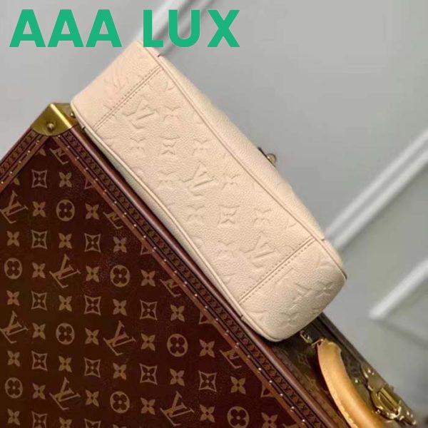 Replica Louis Vuitton LV Women Trianon PM Bag Cream Embossed Grained Cowhide Leather 6