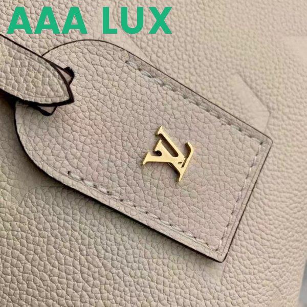 Replica Louis Vuitton LV Women Trianon PM Bag Cream Embossed Grained Cowhide Leather 8